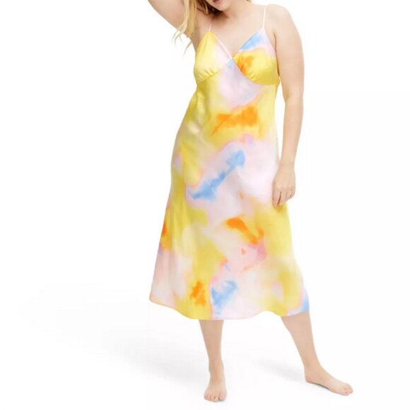 DVF Long Satin Sunset Midi Slip Dress NWT Diane von Furstenberg - Picture 2 of 11